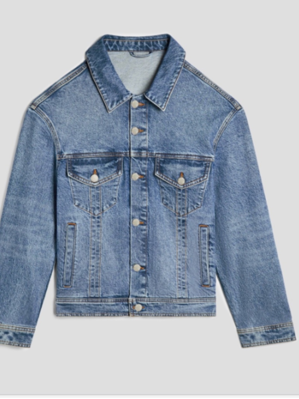 Mode of One Men's Regular-Fit Denim Trucker Jacket SZ XXL NWT - Picture 3 of 3